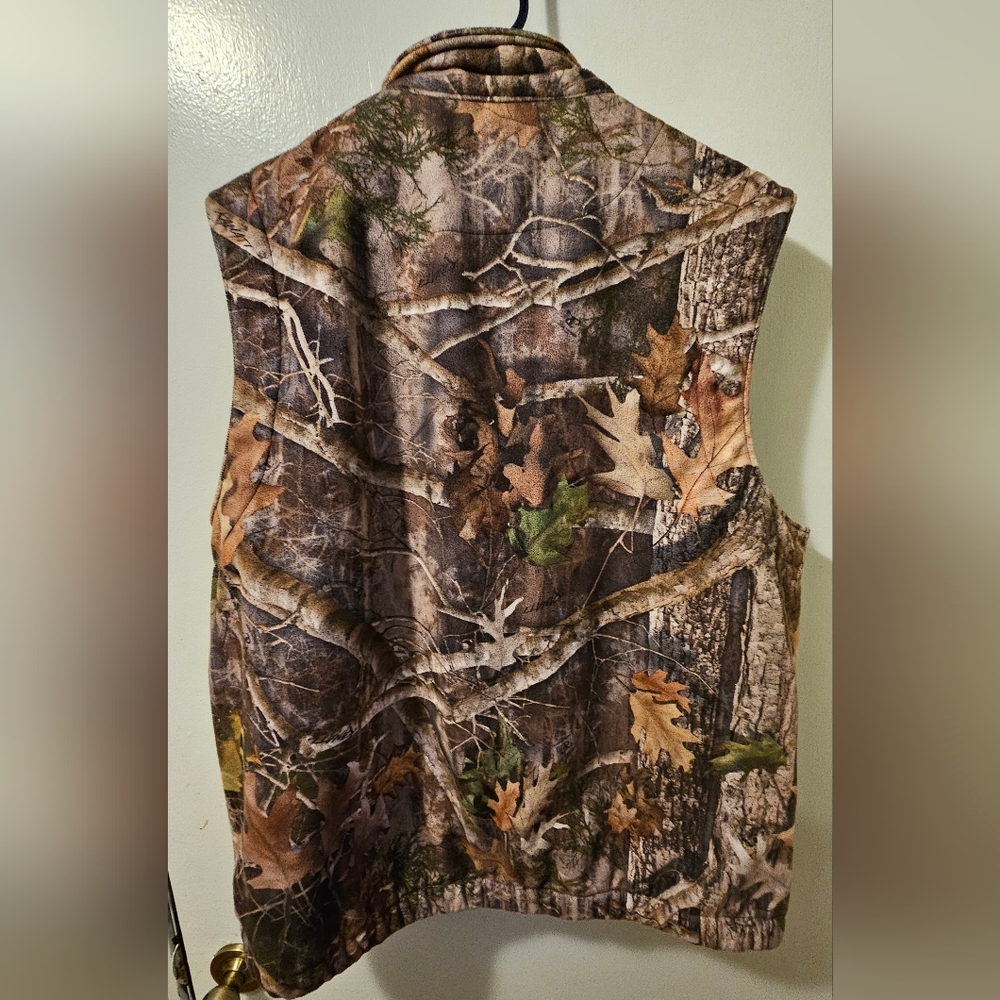Ridge Hunter Fleece Lined Camo Vest Men's Size Large - Picture 5 of 7